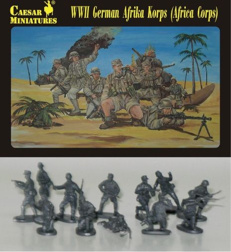 Caesar Miniatures H070 DAK/Afrika Korps (WWII) (Africa Corps) old, discontinued stock that was found abroad 1/72