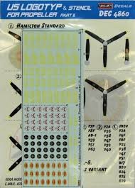 Kora Model DEC4860 US logotypes for propeller (Part II) декали 1/48