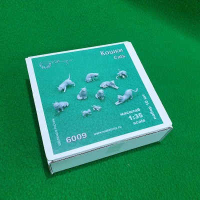 СВ Модель 6009 Набор фигурок, &quot;кошки&quot; 10 шт 1/35