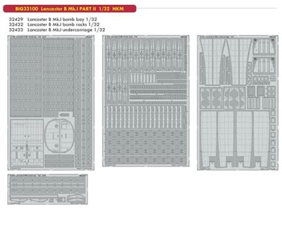 Eduard BIG33100 1/32 Lancaster B Mk.I PART II (HKM)
