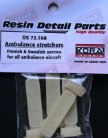 Kora Model DS72168 Ambulance stretchers Finnish&Swedish service 1/72