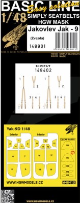 HGW 148901 Yakovlev Yak-9 (ZVE) BASIC LINE 1/48