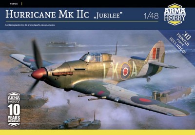 Arma Hobby 40006 Hurricane Mk IIc 'Jubilee Edition' (3x camo) 1/48
