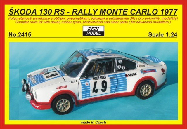 REJI MODEL DECRJ2415 1/24 ? koda 130 RS Monte Carlo 1977 (re-edition)