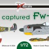 Dk Decals 72155 First captured Fw-190A (4x camo) 1/72