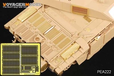 Voyager Model PEA222 Modern British Challenger 2 MBT Grills (For TAMIYA) 1/35