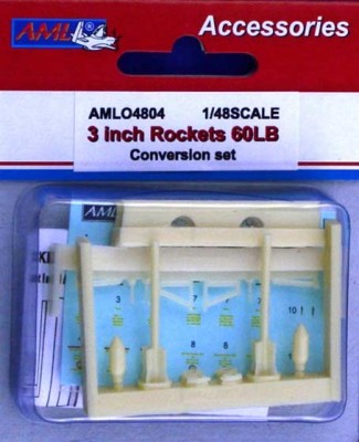 AML AMLO48004 3-inch Rockets 60LB - Conv.set 1/48