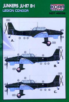 Kora Model NDT48032 Junkers Ju-87 B-1 Legion Condor декали 1/48