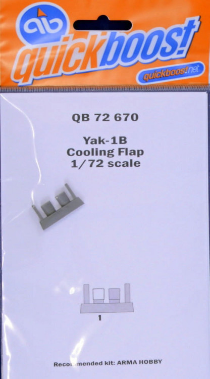 Quickboost QB72 670 Yak-1B cooling flap (ARMA H.) 1/72
