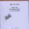 Quickboost QB72 670 Yak-1B cooling flap (ARMA H.) 1/72