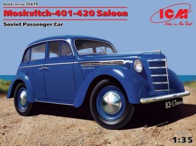 ICM 35479 Москвич 401-420 седан Советский пассажирский автомобиль 1/35