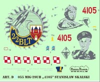 Model Maker Decals D32055 Mikoyan MiG-29UB "4105" Stanislaw Skalski 1/32