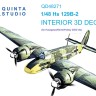 Quinta Studio QD48271 Hs 129B-2 (Hasegawa) 3D Декаль интерьера кабины 1/48