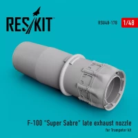Reskit U48178 F-100 'Super Sabre' late exh.nozzle (TRUMP) 1/48