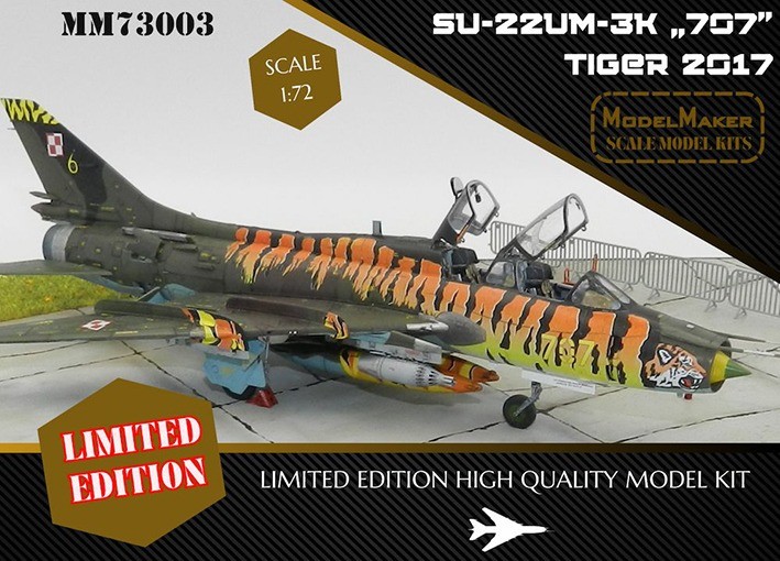 Model Maker Decals MM73003 Sukhoi Su-22UM-3K 707 Polish Tiger 2017 plastic model kit - - 1/72