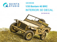 Quinta studio QD35046 Bantam 40 BRC (Mini Art) 3D Декаль интерьера кабины 1/35