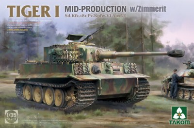 Takom 2198 PzKpfw VI Ausf.E Тигр с циммеритом (средний) 1/35
