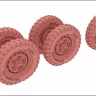 Lanmo Model LM-35040 Колёса для Советского бронеавтомобиля БА-64 тип Б 1/35