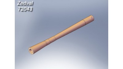 Zedval 72043 7.62 mm machine gun barrel PKT 1/72