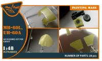 Clear Prop CLPA48095 UH-60, MH-60L painting mask (ICM) 1/48