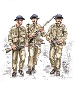 CMK F72145 British soldiers WW II (3 fig. ) 1/72