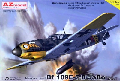 Az Model 76083 Bf 109E-7/B JaBo 'ZG.1' (3x camo) 1/72