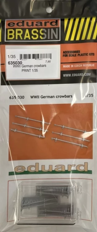 Eduard 635030 BRASSIN WWII German crowbars PRINT 1/35