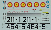 LF Model C4884 Decals F-5B Freedom Fighter Part I. 1/48