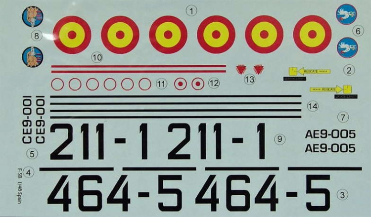 LF Model C4884 Decals F-5B Freedom Fighter Part I. 1/48