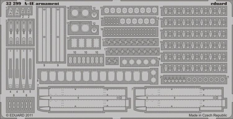 Eduard 32299 A-4E armament