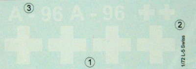 LF Model C7271 Decals Stinson L-5 over Switzerland (AZ) 1/72