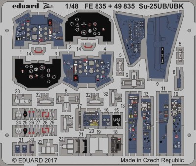 Eduard 49835 Su-25UB/UBK interior 1/48