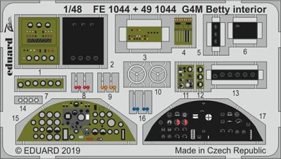 Eduard FE1044 1/48 G4M Betty interior (TAM)