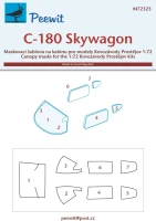 Peewit M72325 Canopy mask C-180 Skywagon (KP) 1/72