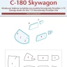 Peewit M72325 Canopy mask C-180 Skywagon (KP) 1/72