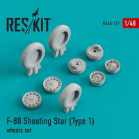 Reskit RS48-0171 F-80 Shooting Star (Type 1) wheels (HAS/MONO) 1/48