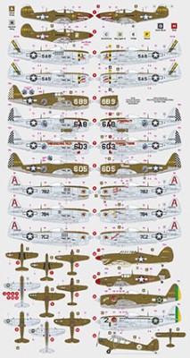 Dk Decals 72073 350th Fighter Group (15x camo) 1/72