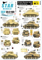 Star Decals 35-C1169 British Sherman tanks in North Africa. Sherman Mk.II, Early production in 1942 1/35