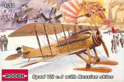 Roden 32617 Rod617-Spad VII с.1 with Russian skies 1/32