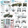 Star Decals 35-C1292 Peacekeepers in the Middle East # 2.UNEF in Suez, Sinai and Gaza. Yugoslavian and Swedish vehicles.M3A1 Shite Scout Car, M8 Greyhound and M37 Dodge 3/4 ton truck 1/35