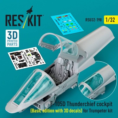 Reskit RSU32-198 F-105D Thunderchief cockpit Basic edition 1/32