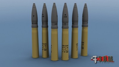 ЭВМ BR36001 Осколочно фугасный снаряд УОФ-354М 76мм для пушек ЗИС-3/САУ Су-76; Орудий КВ-1/Т-34 (пушка Ф-34) (6шт) 1/35