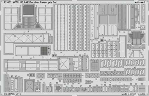 Eduard 72632 WWII USAAF Bomber Re-supply Set 1:72