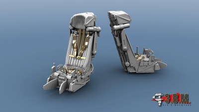 ЭВМ RS48078 Су-17 М3 (двухместный) катапультное кресло К-36ДМ-1 (подвесная система из ФТД) для модели Hobby Boss 1/48
