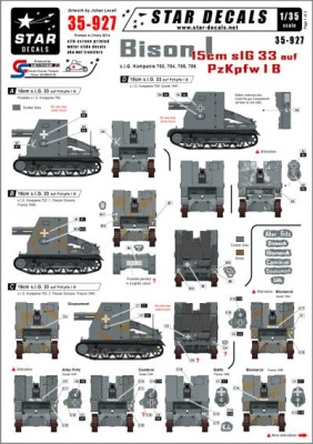Star Decals STAR35927 Bison I 15cm sIG 33 auf Pz.Kpfw.I Ausf.B 1/35