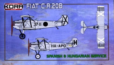Kora Model KPK72118 Fiat C.R.20B Spanish &amp; Hungarian Service 1/72