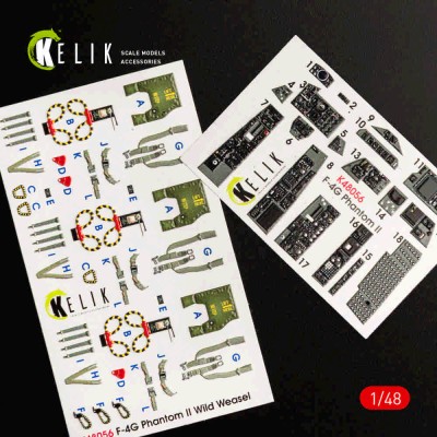 Reskit K48056 F-4G interior 3D (MENG) 1/48