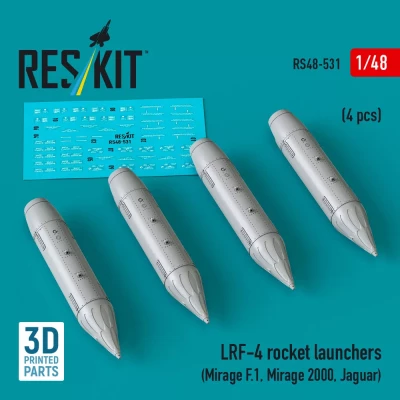 Reskit 48531 LRF-4 rocket launchers (4 pcs.) 1/48