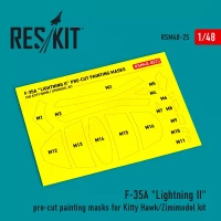 Reskit M48025 F-35A 'Lightning II' paint.masks (KITTY/ZIMI) 1/48