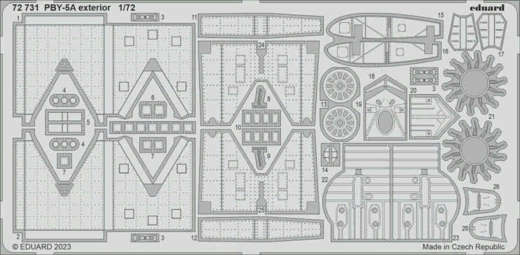 Eduard 72731 SET PBY-5A exterior (H. 2000 / ACAD) 1/72